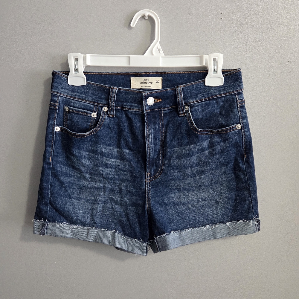 Ardene Dark Blue High Waist Denim Shorts